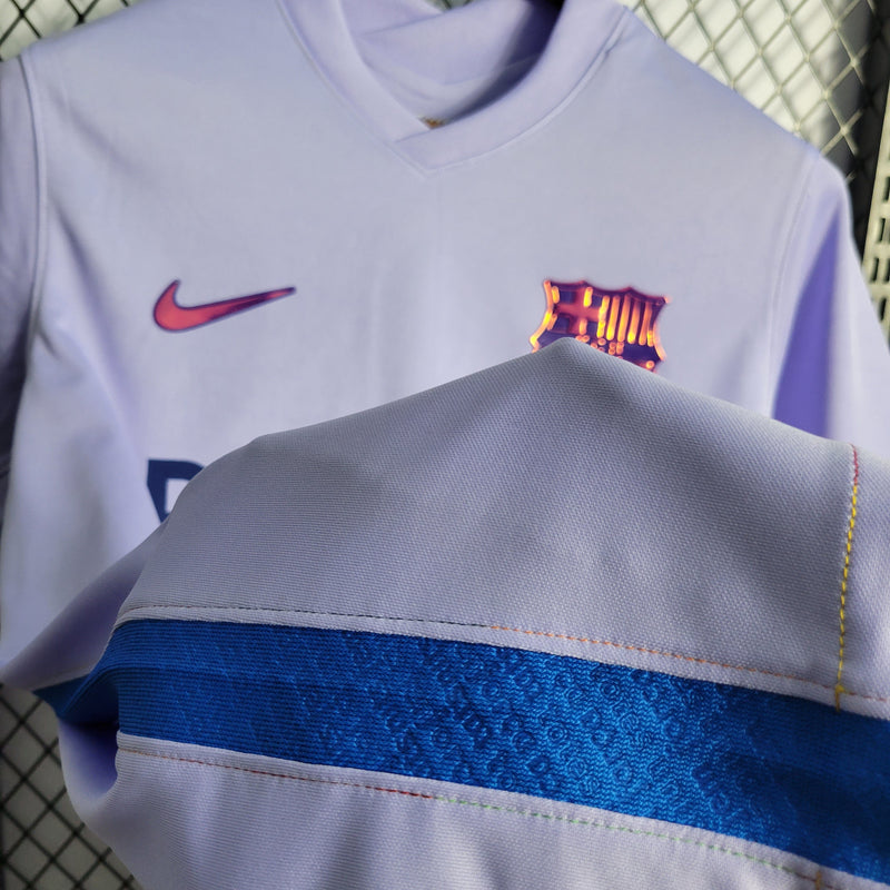 CAMISA DO BARCELONA 21/22 LILAS