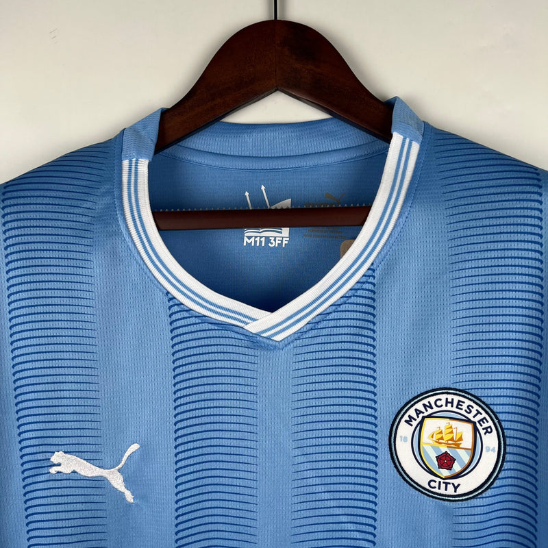 Camisa Manchester City I 23/24 (Manga Longa) - Masculina